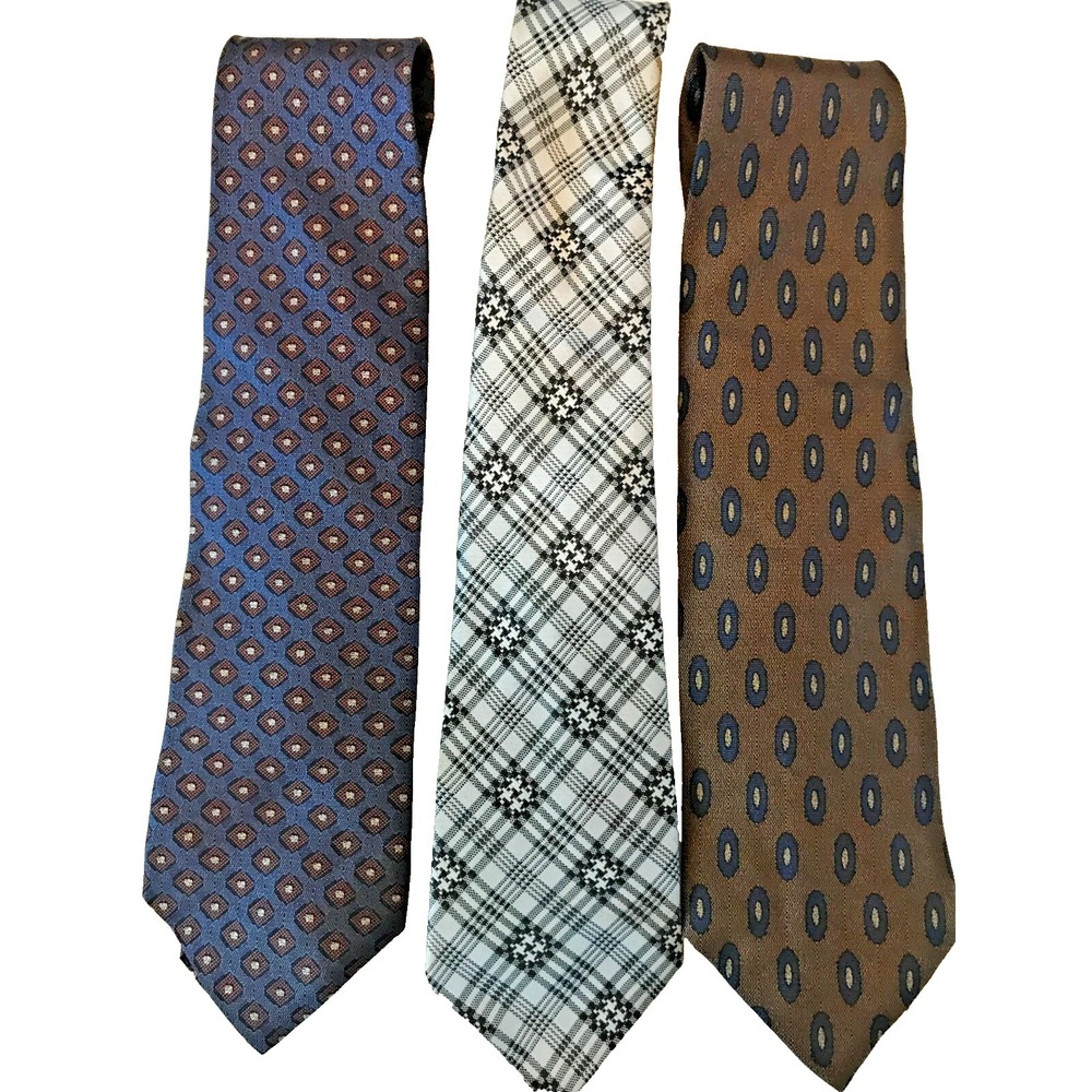 3 Men's Ties (2) Equipment brand (1) Unbranded Silk Poly Business Formal Classic